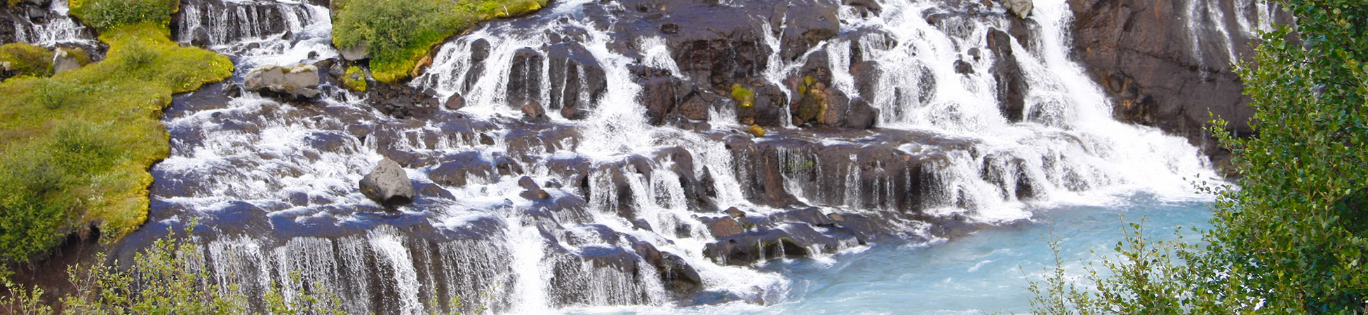 Hraunfossar Wasserfall